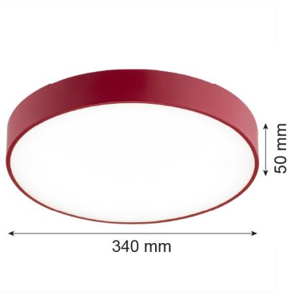 Argon 8334 - Iluminação de teto LED TIAMO LED/22W/230V 4000K vermelho