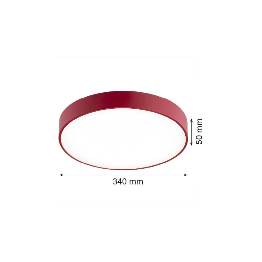 Argon 8334 - Iluminação de teto LED TIAMO LED/22W/230V 4000K vermelho