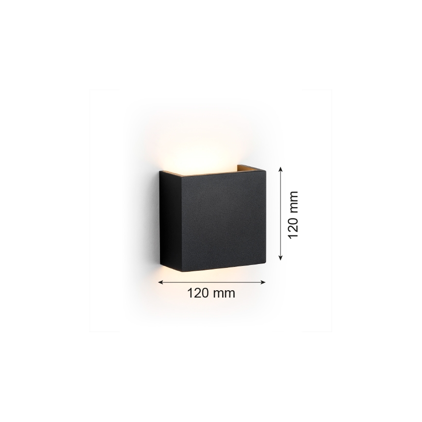 Argon 8359 - Iluminação de parede LED GENT LED/3,6W/230V 3000K preto
