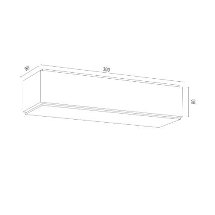 Argon 8366 - Iluminação de parede CARLSON 1xE27/15W/230V 30 cm preto