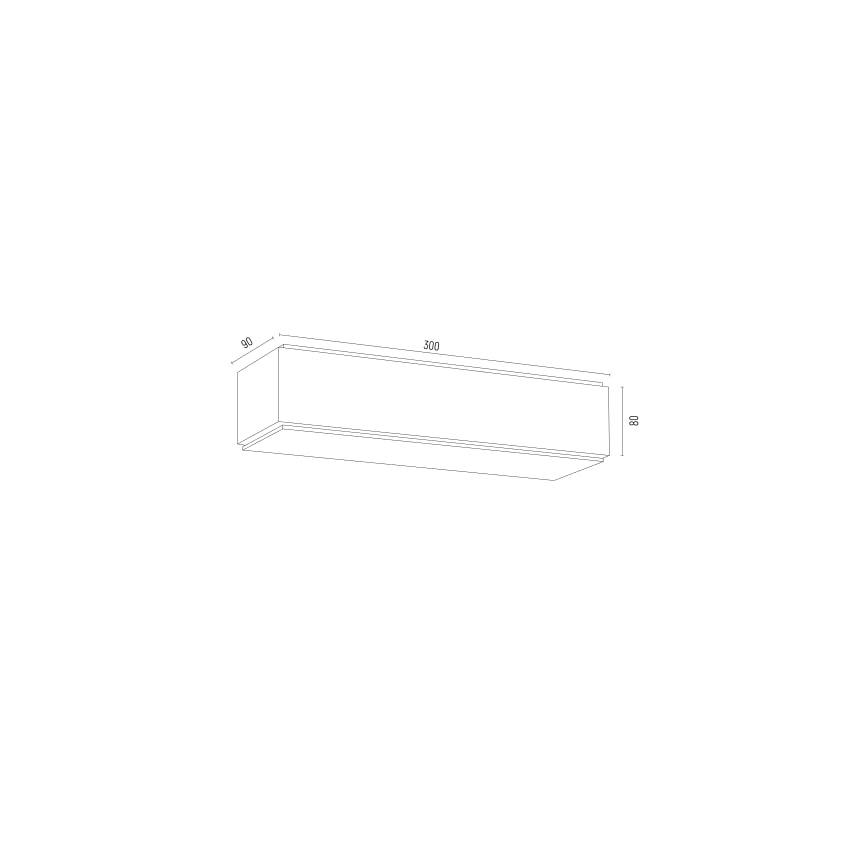 Argon 8366 - Iluminação de parede CARLSON 1xE27/15W/230V 30 cm preto