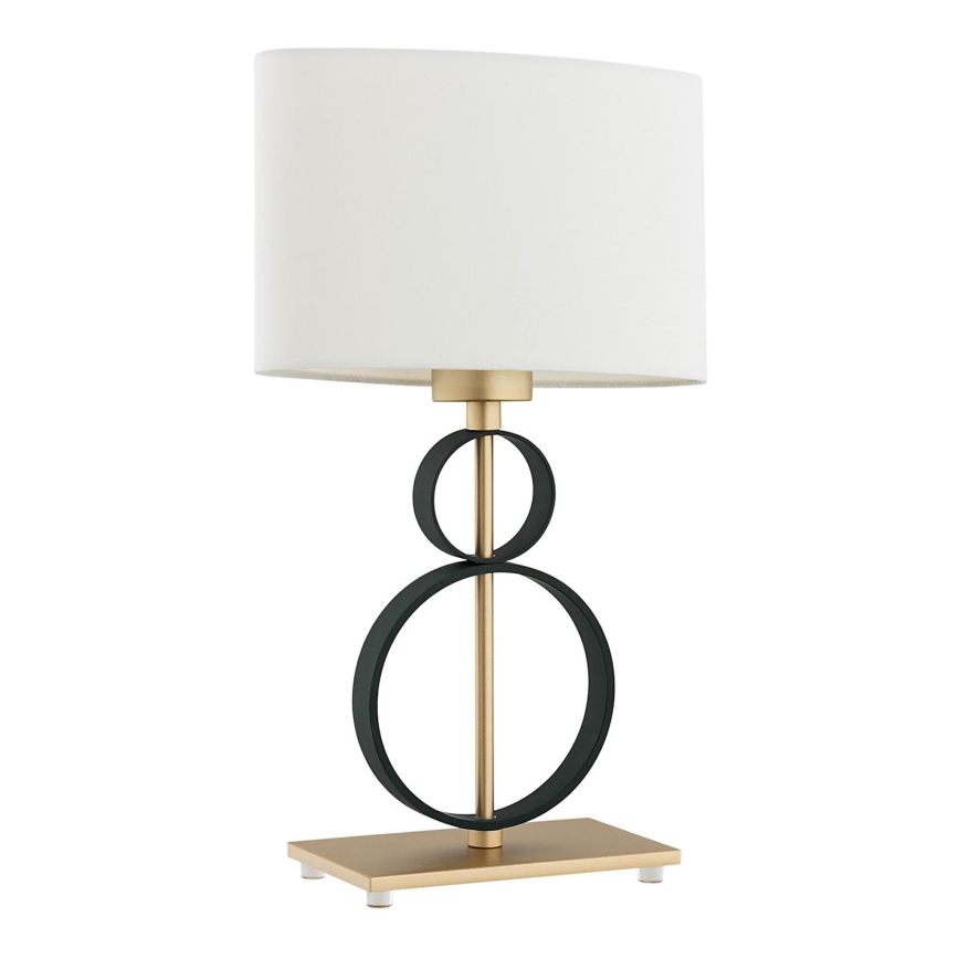Argon 8373 - Candeeiro de mesa PERSEO 1xE27/15W/230V 42 cm creme/preto