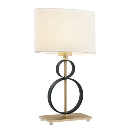 Argon 8373 - Candeeiro de mesa PERSEO 1xE27/15W/230V 42 cm creme/preto
