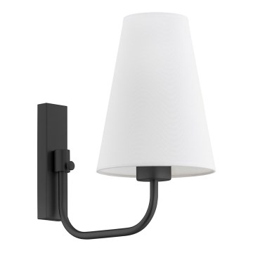 Argon 8376 - Candeeiro de parede SAFIANO 1xE27/15W/230V preto