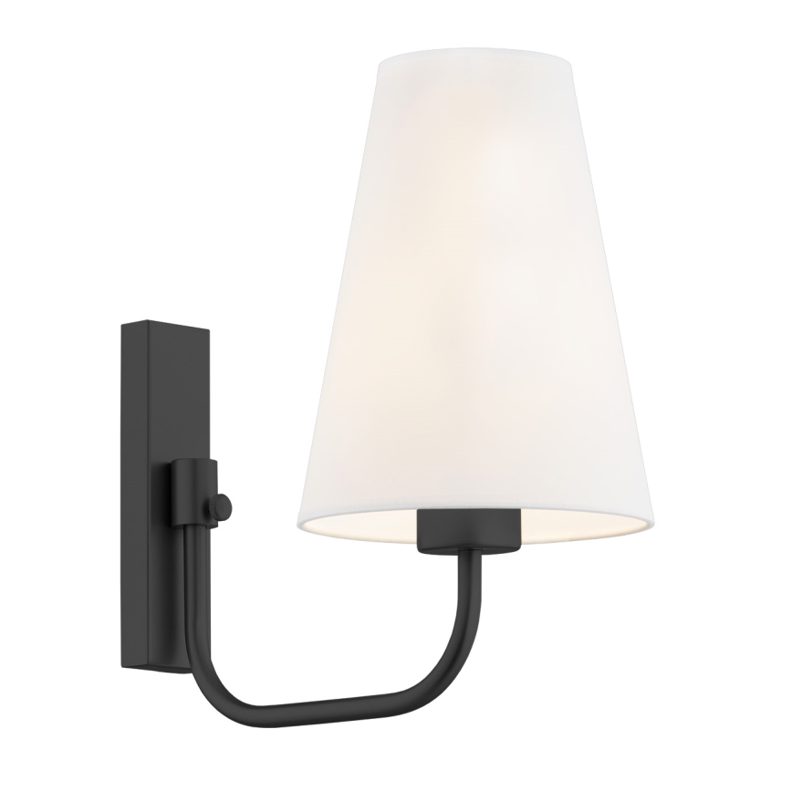 Argon 8376 - Candeeiro de parede SAFIANO 1xE27/15W/230V preto