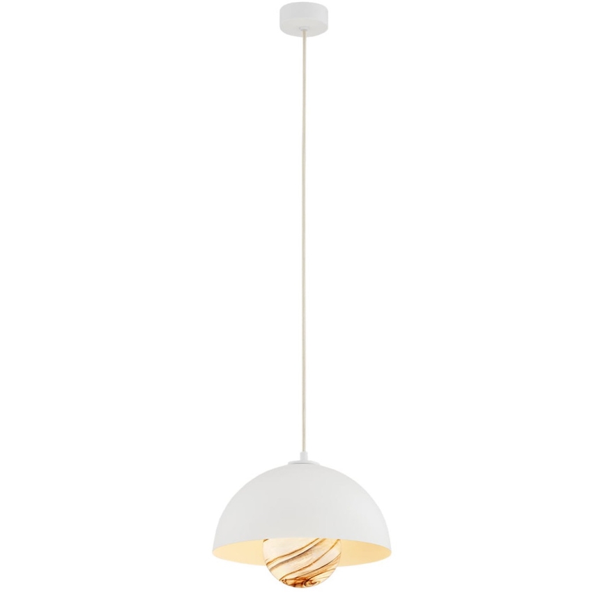 Argon 8443 - Candelabro suspenso PIAVA 1xE14/7W/230V alabastro branco