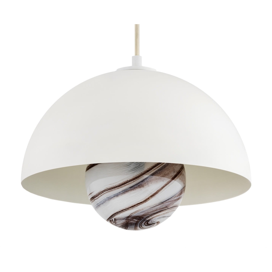 Argon 8443 - Candelabro suspenso PIAVA 1xE14/7W/230V alabastro branco