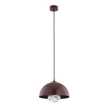 Argon 8444 - Candelabro suspenso PIAVA 1xE14/7W/230V alabastro castanho