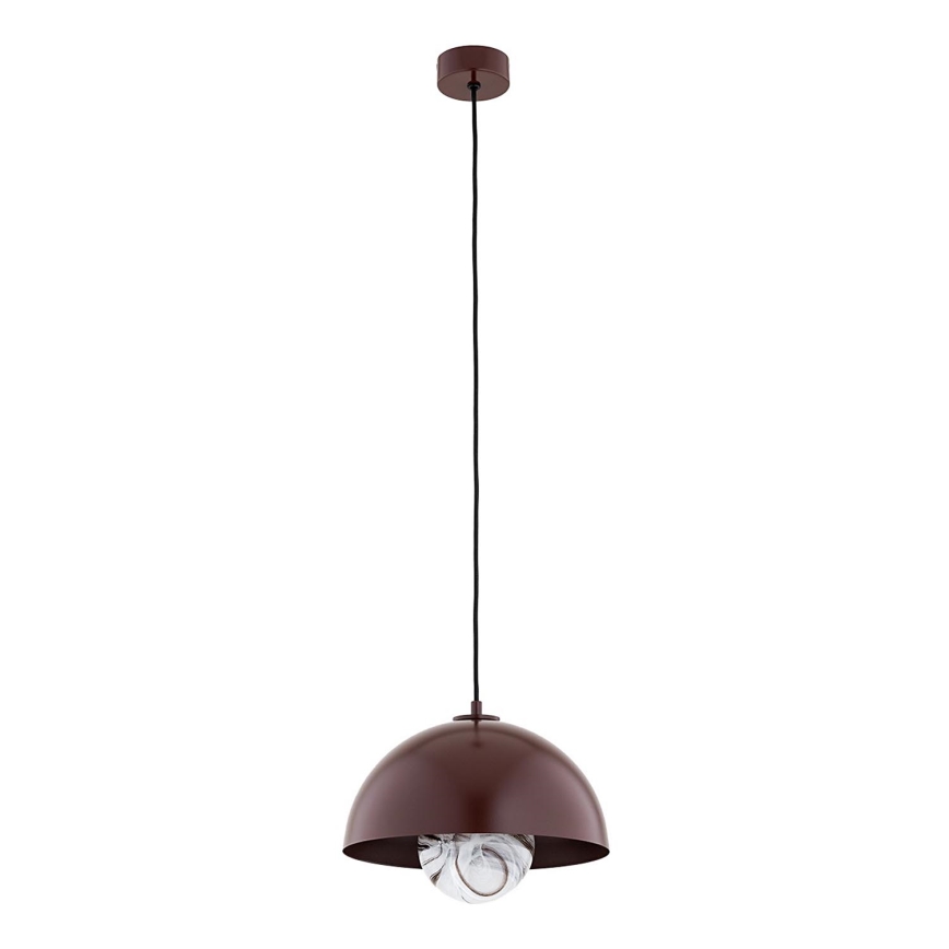 Argon 8444 - Candelabro suspenso PIAVA 1xE14/7W/230V alabastro castanho