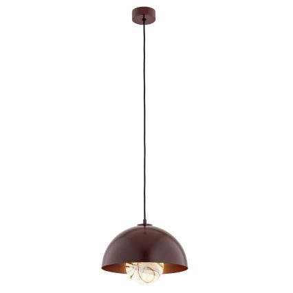 Argon 8444 - Candelabro suspenso PIAVA 1xE14/7W/230V alabastro castanho