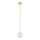 Argon 8450 - Candelabro suspenso ALMIROS 1xE14/7W/230V diâmetro 12 cm alabastro dourada