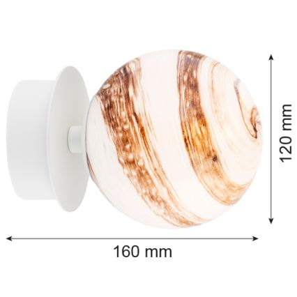 Argon 8454 - Iluminação de parede FABIO 1xE14/7W/230V alabastro branco
