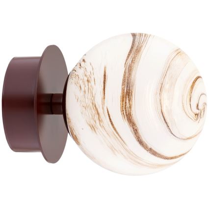 Argon 8455 - Iluminação de parede FABIO 1xE14/7W/230V alabastro castanho