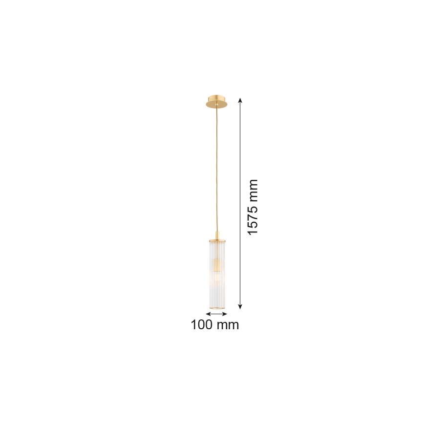 Argon 8489 - Candeeiro suspenso HAMPTON 1xE14/7W/230V dourado