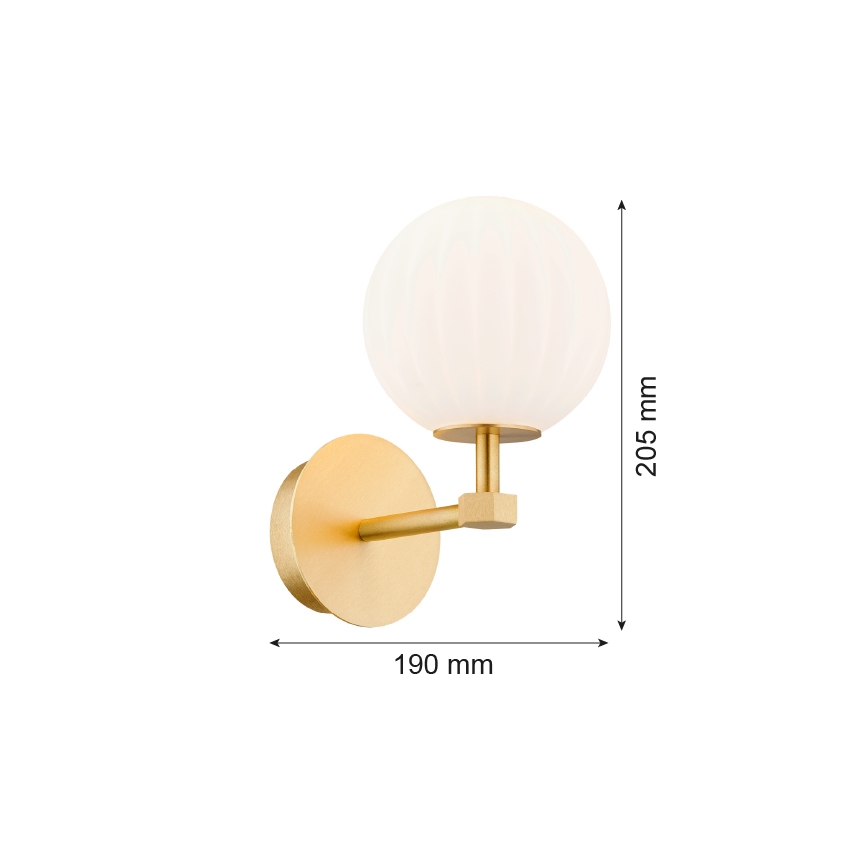 Argon 8502 - Candeeiro de parede PALOMA 1xE14/7W/230V dourado/branco