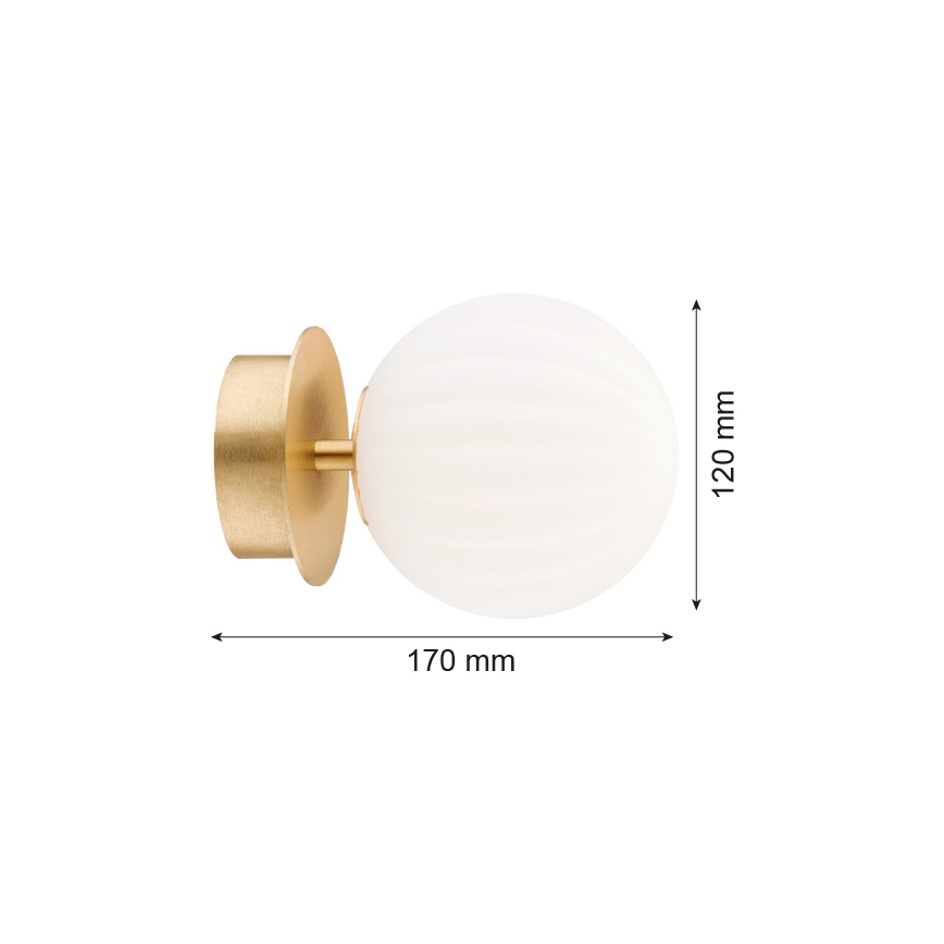 Argon 8504 - Iluminação de parede PALOMA 1xE14/7W/230V dourado/branco