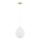 Argon 8507 - Candeeiro suspenso PALOMA 1xE27/15W/230V diâmetro 25 cm dourado/branco