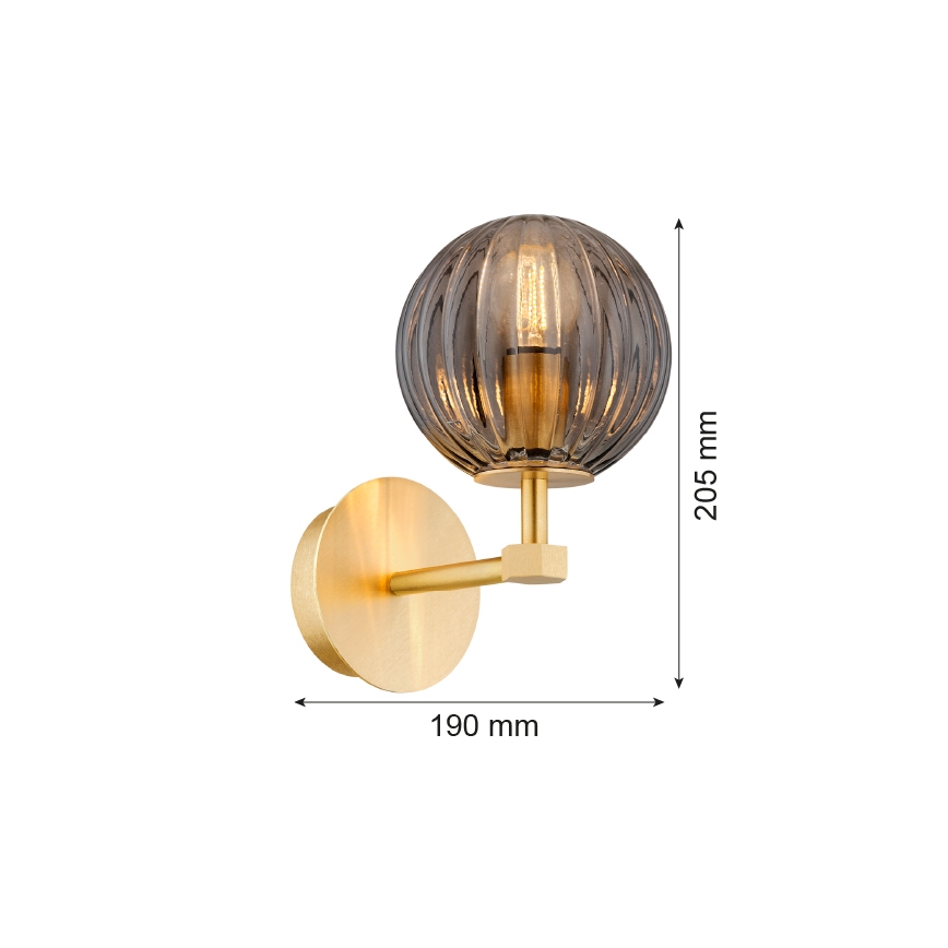 Argon 8508 - Candeeiro de parede PALOMA 1xE14/7W/230V dourado/preto