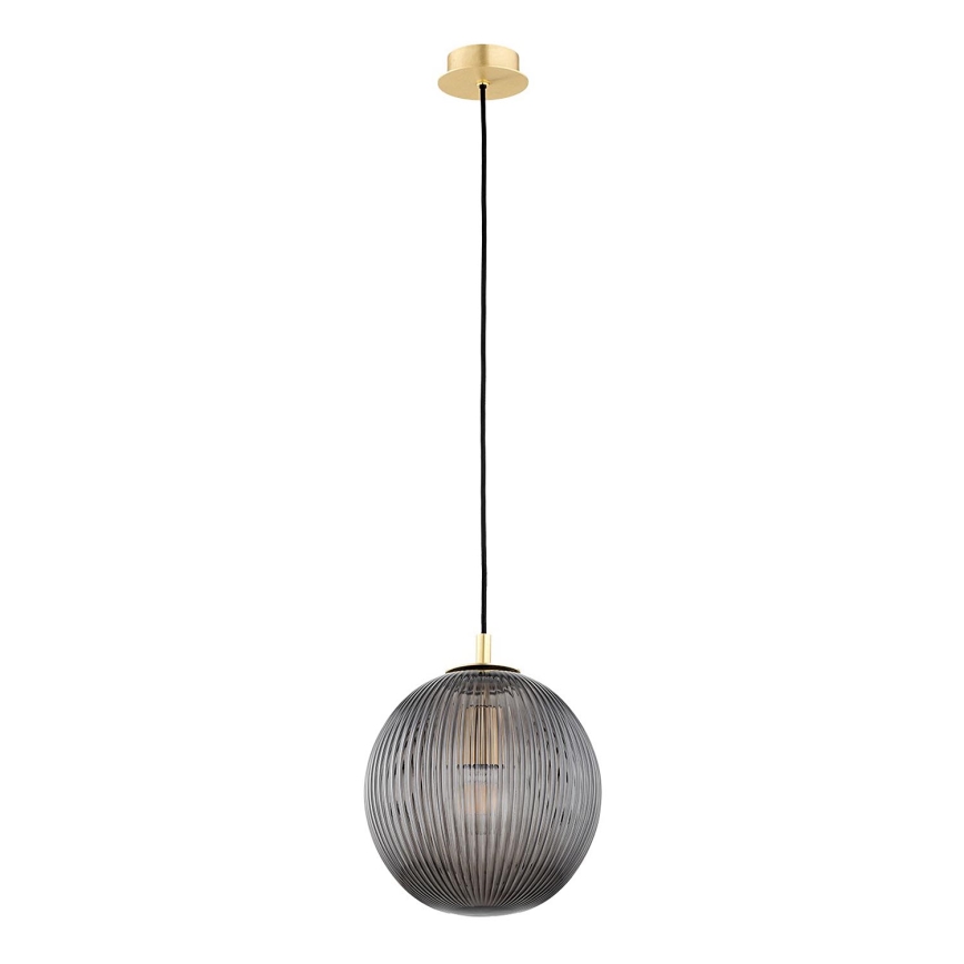 Argon 8513 - Candeeiro suspenso PALOMA 1xE27/15W/230V diâmetro 25 cm dourado/preto