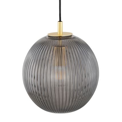 Argon 8513 - Candeeiro suspenso PALOMA 1xE27/15W/230V diâmetro 25 cm dourado/preto