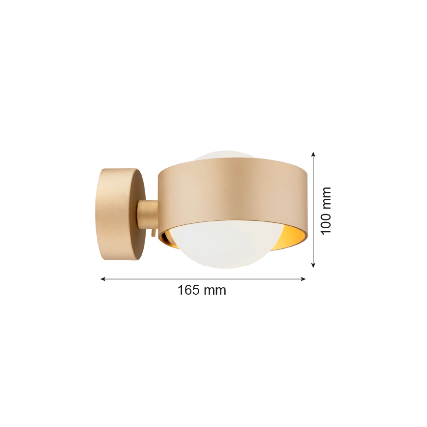 Argon 8567 - Iluminação de parede de casa de banho MASSIMO PLUS 1xG9/6W/230V IP44 dourado