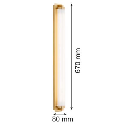 Argon 8622 - Iluminação de parede LED HAMPTON LED/34W/230V 3000K latão