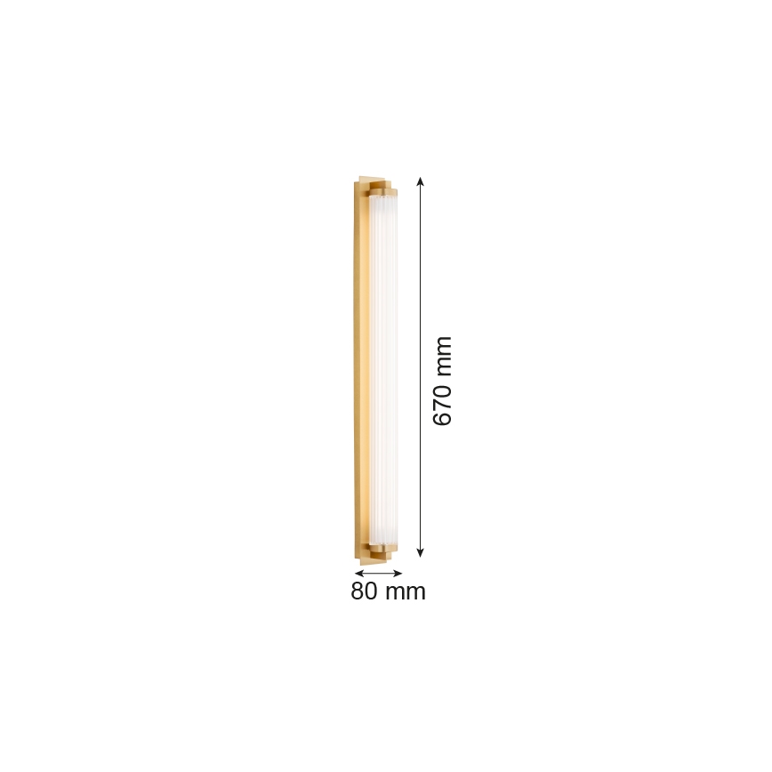 Argon 8622 - Iluminação de parede LED HAMPTON LED/34W/230V 3000K latão