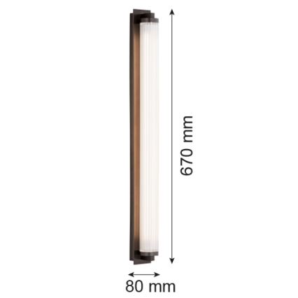 Argon 8623 - Iluminação de parede LED HAMPTON LED/34W/230V 3000K preto