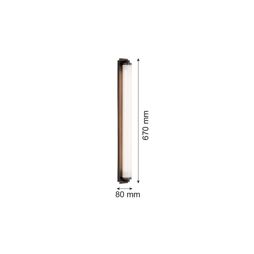 Argon 8623 - Iluminação de parede LED HAMPTON LED/34W/230V 3000K preto