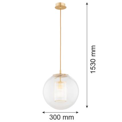 Argon 8626 - Candeeiro suspenso HAMPTON 1xE27/15W/230V