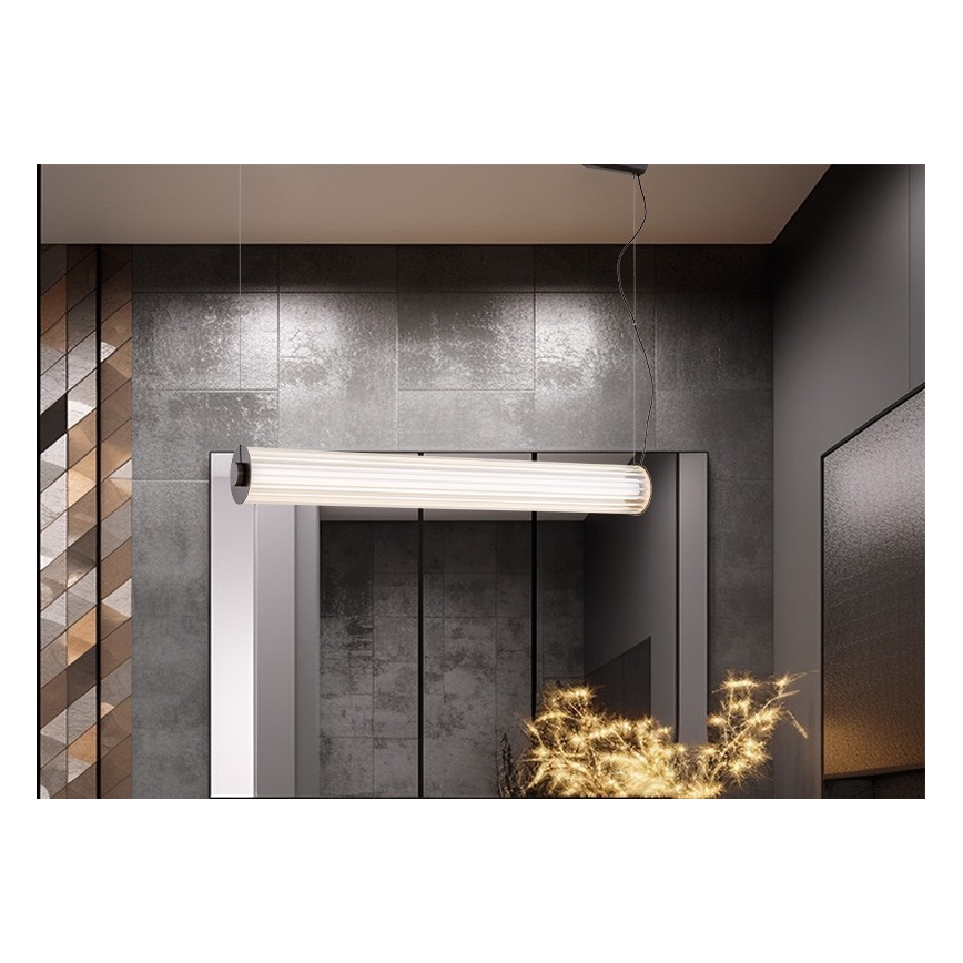 Argon 8628 - Candeeiro suspenso LED HAMPTON LED/60W/230V 3000K 80 cm preto
