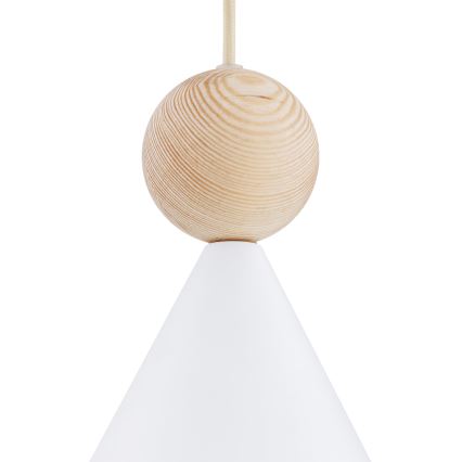 Argon 8629 - Candeeiro suspenso KEGEL 1xE27/15W/230V branco