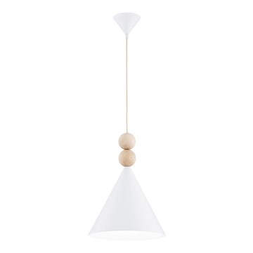 Argon 8632 - Candeeiro suspenso KEGEL 1xE27/15W/230V branco