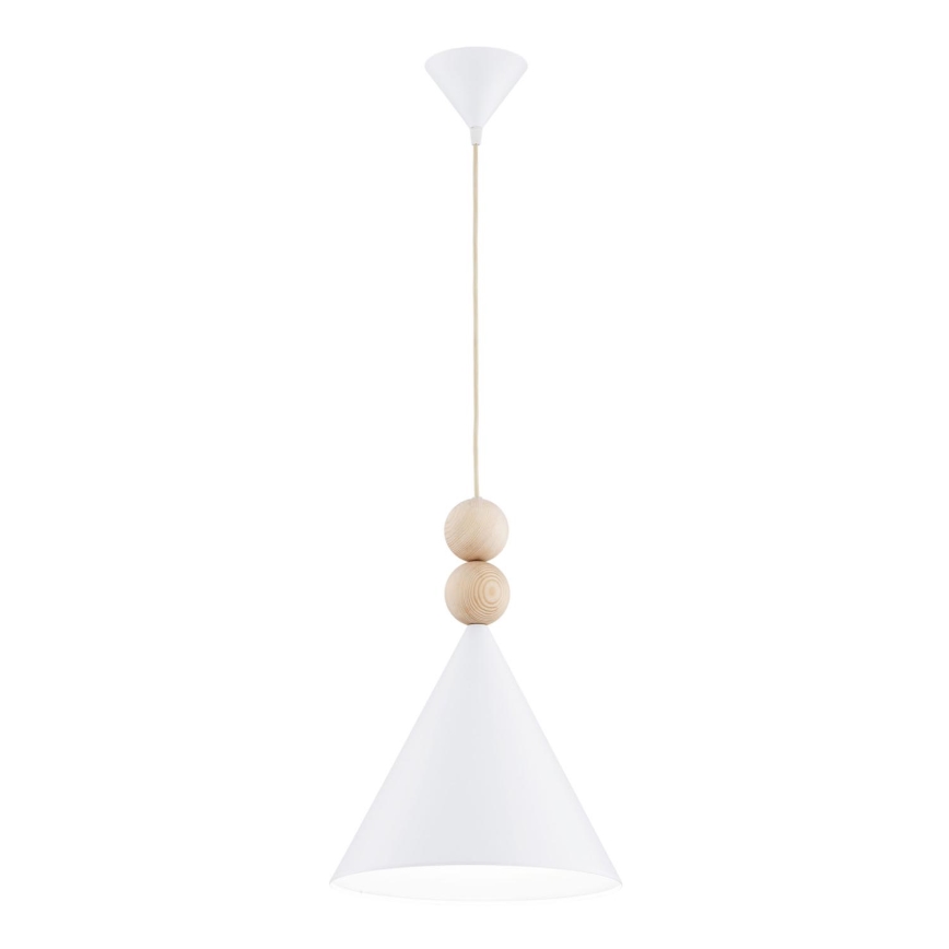 Argon 8632 - Candeeiro suspenso KEGEL 1xE27/15W/230V branco