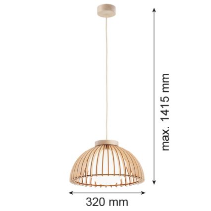 Argon 8634 - Candeeiro suspenso TRE 1xE27/15W/230V