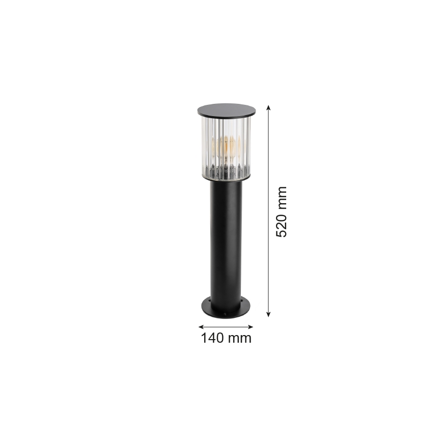 Argon 8749 - Candeeiro exterior NORFOLK 1xE27/15W/230V IP44 52cm preto