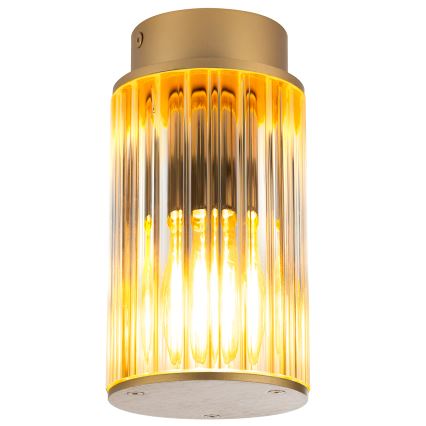 Argon 8774 - Iluminação de teto exterior NORFOLK 1xE27/15W/230V IP44 dourado