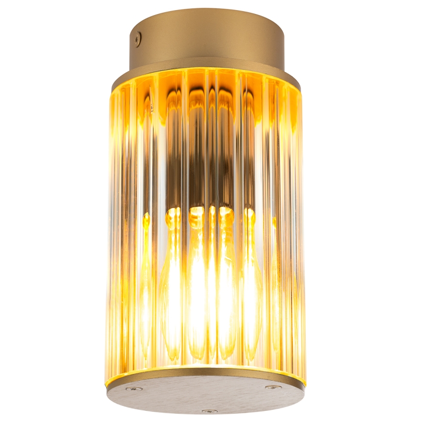 Argon 8774 - Iluminação de teto exterior NORFOLK 1xE27/15W/230V IP44 dourado