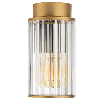 Argon 8774 - Iluminação de teto exterior NORFOLK 1xE27/15W/230V IP44 dourado