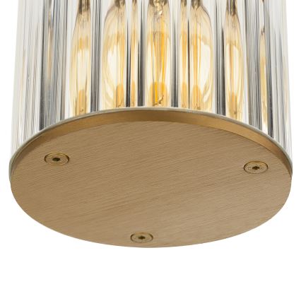 Argon 8774 - Iluminação de teto exterior NORFOLK 1xE27/15W/230V IP44 dourado