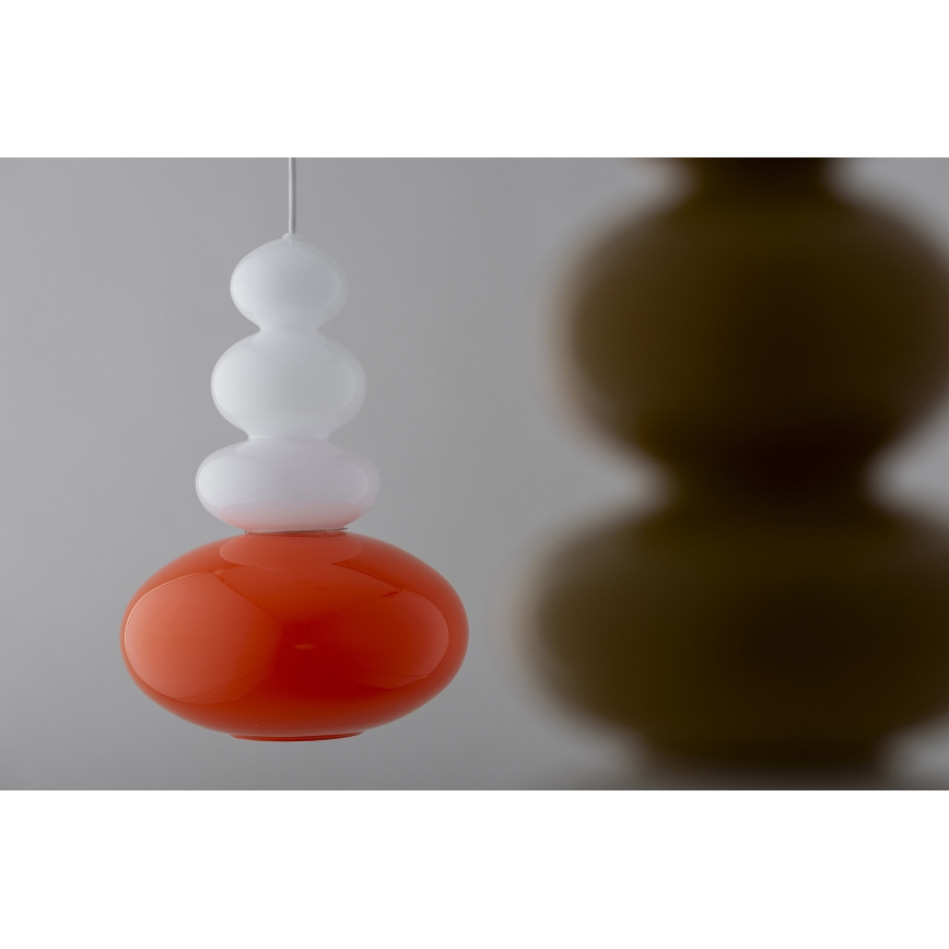 Argon 8822 - Candeeiro suspenso DIEGO 1xGU10/5W/230V branco/laranja