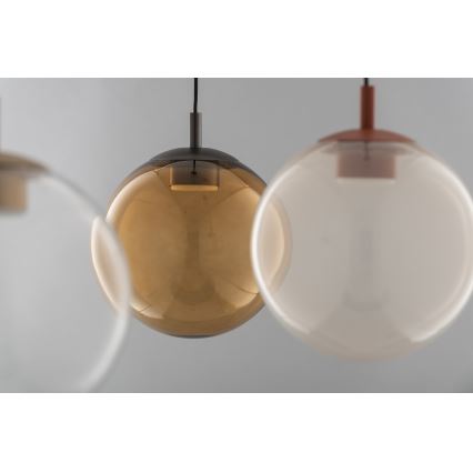Argon 8829 - Candeeiro suspenso SACRAMENTO 1xGX53/8W/230V transparente/castanho