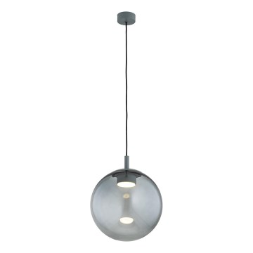Argon 8830 - Candeeiro suspenso SACRAMENTO 1xGX53/8W/230V verde/fumado