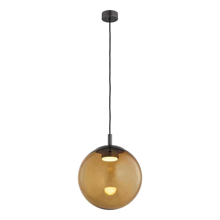 Argon 8831 - Candeeiro suspenso SACRAMENTO 1xGX53/8W/230V castanho/fumado