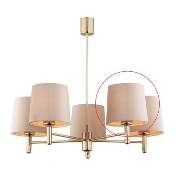 Argon - Abajur de substituição para lustre e candeeiro de parede PONTE E27 bege