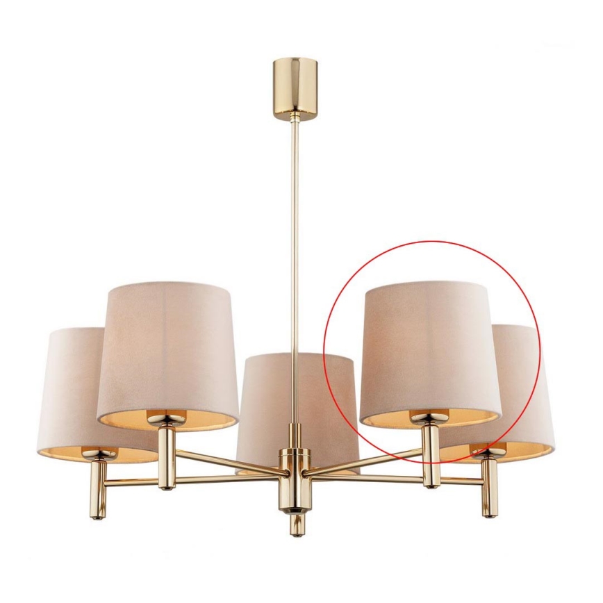 Argon - Abajur de substituição para lustre e candeeiro de parede PONTE E27 bege