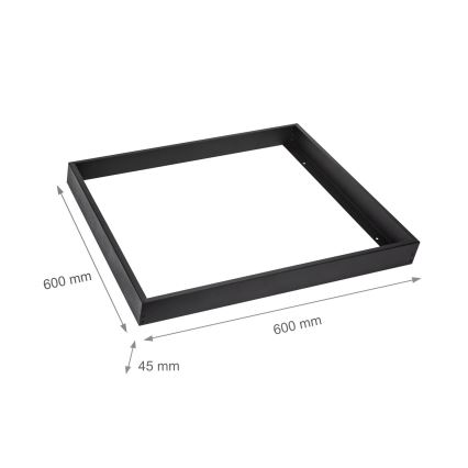 Armação metálica para a instalação de painéis LED 600x600 mm preto