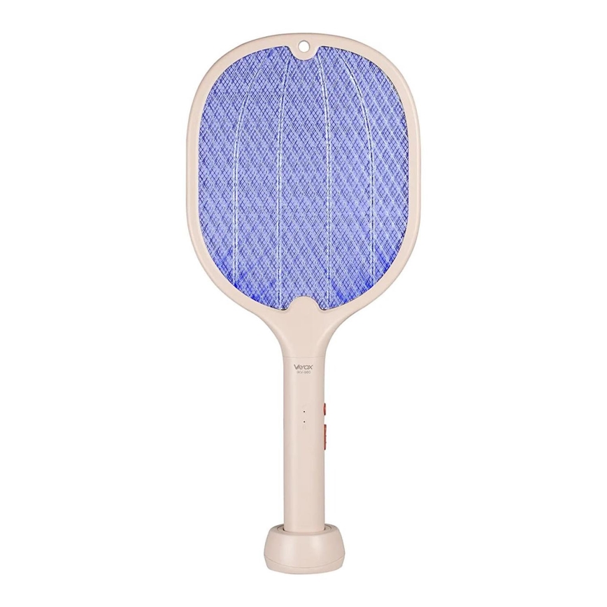Armadilha elétrica para insetos LED 2em1 500 mAh/5V bege