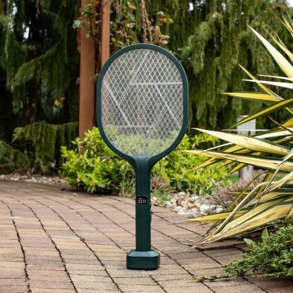 Armadilha elétrica para insetos LED 2em1 com visor LCD 1200 mAh/5V verde