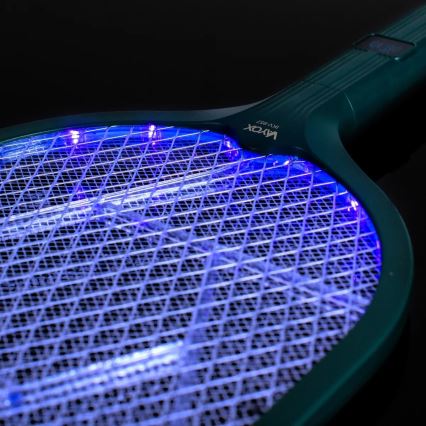 Armadilha elétrica para insetos LED 2em1 com visor LCD 1200 mAh/5V verde
